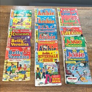 Sixteen Vintage Archie, Betty & Me, Betty & Veronica & Josie Comic Books